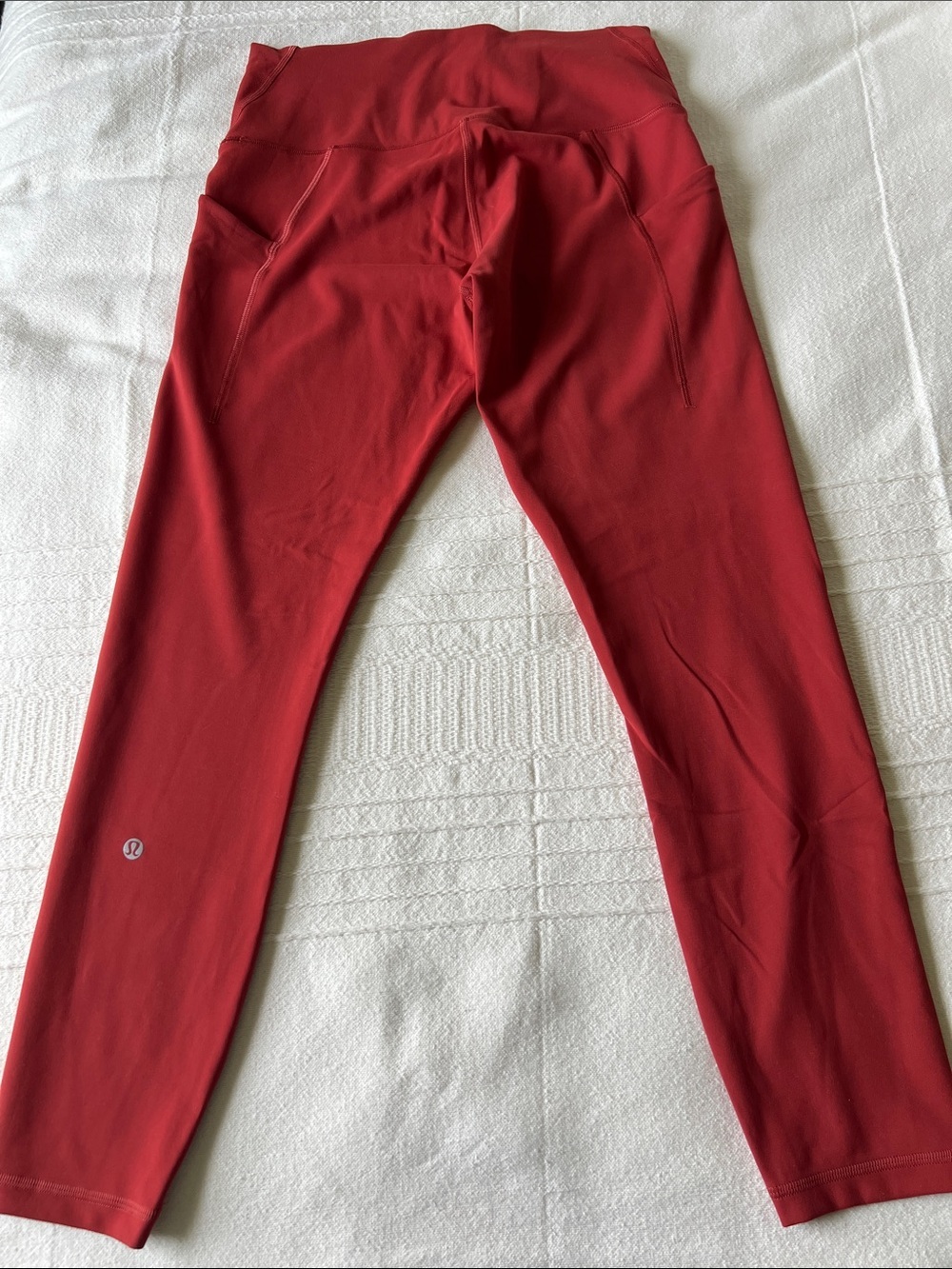 Lululemon athletica Crimson Red Legging Sleeve with Reflective Logo
